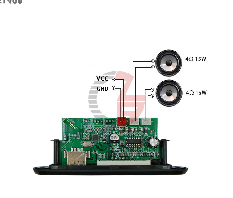 Wireless Bluetooth 12V MP3 WMA Decoder Board Audio Module USB TF Radio Car FM