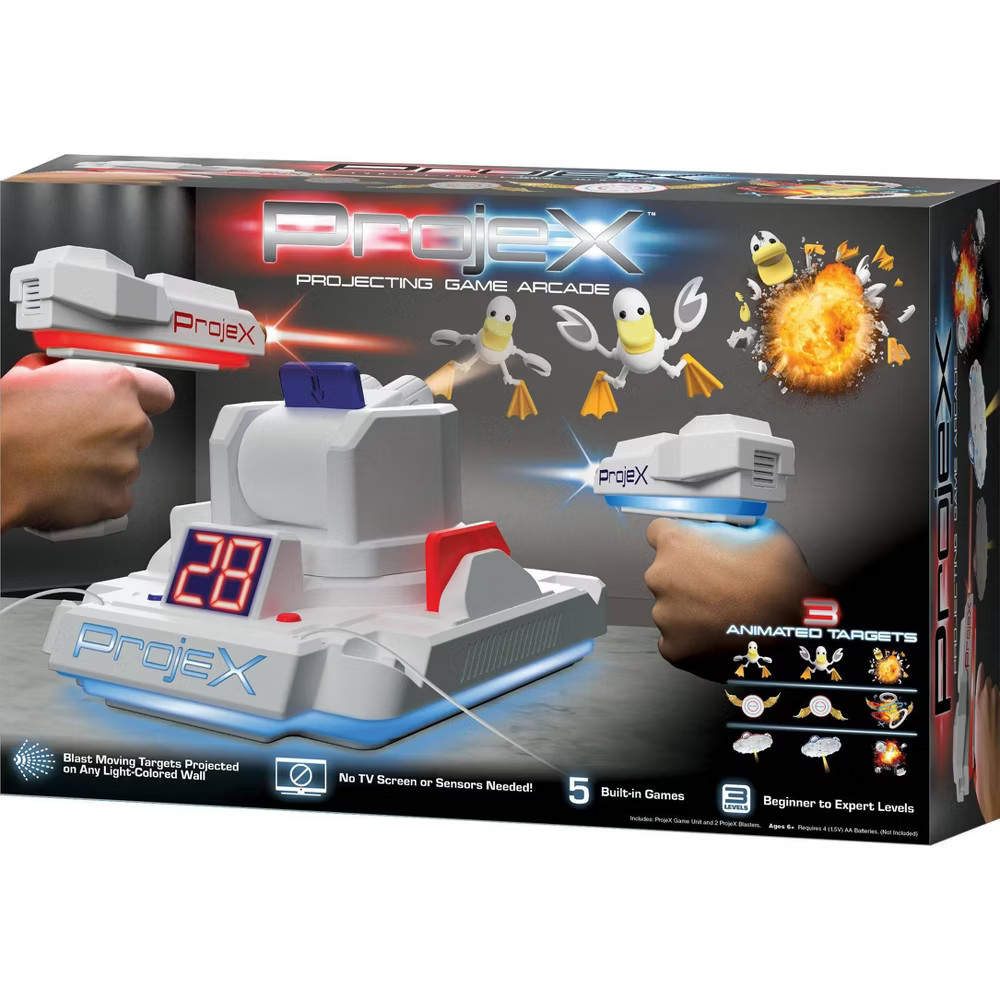 ProjeX Image Projecting Arcade Game 1PC Blasters 5 Built-In Games Projected