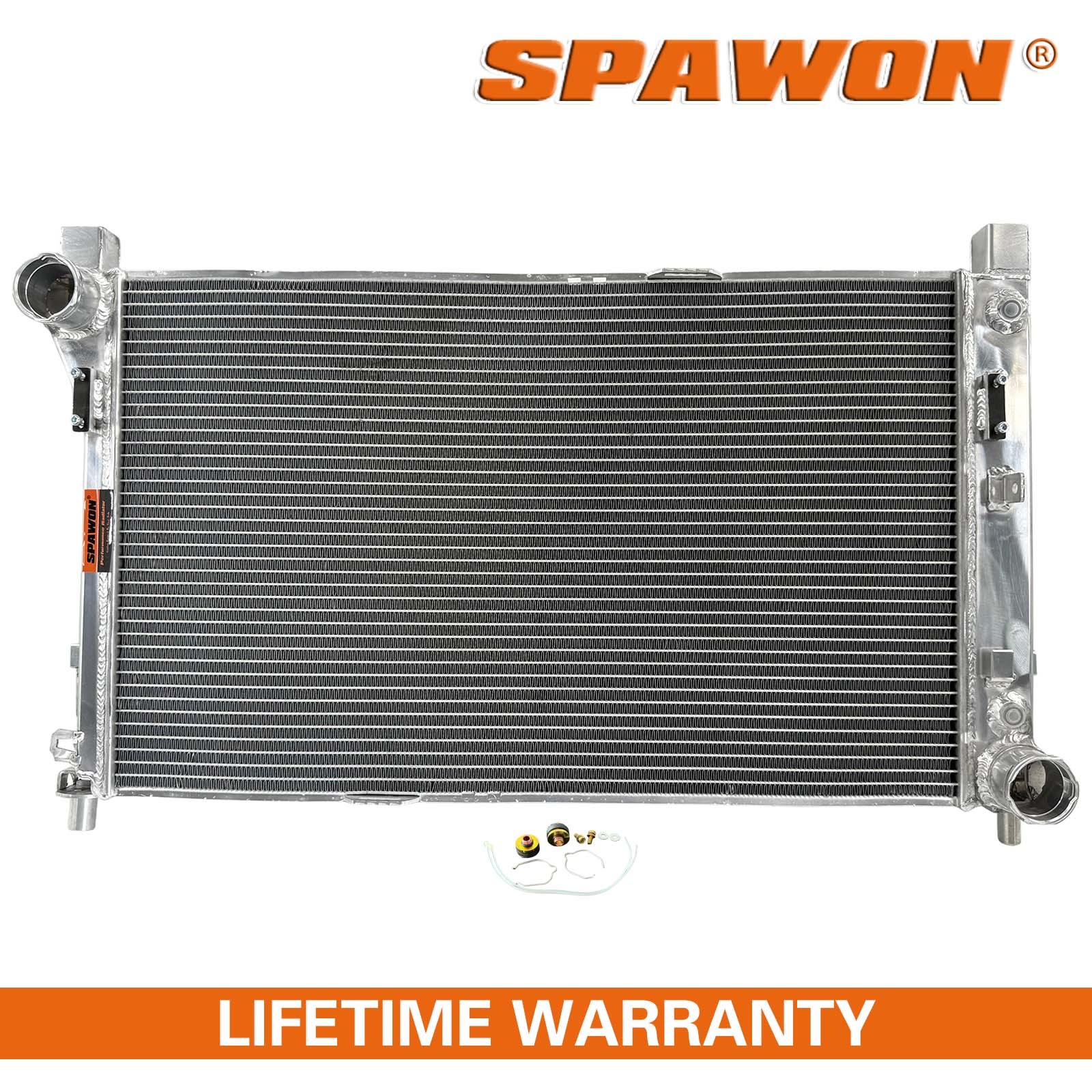 3Row SPAWON Radiator For Mercedes Benz C230 C240 C280 CLK320 CLK350 2001-2009 AT
