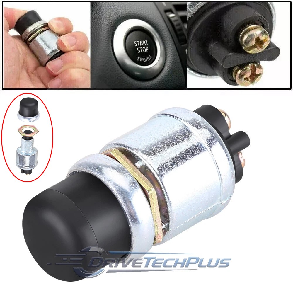 50A 12V Car Boat Track Switch Push Button Horn Engine Start Starter Waterproof
