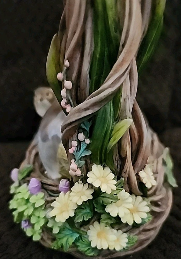 Things Remembered Musical Snow Globe Basket Easter Ceramic Engravable Heavy