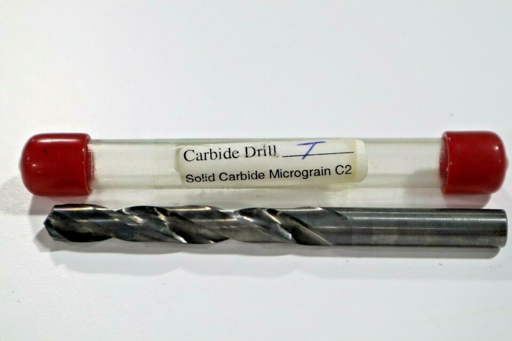 SIZE "T"  CARBIDE DRILL, 2 FLUTE            B351