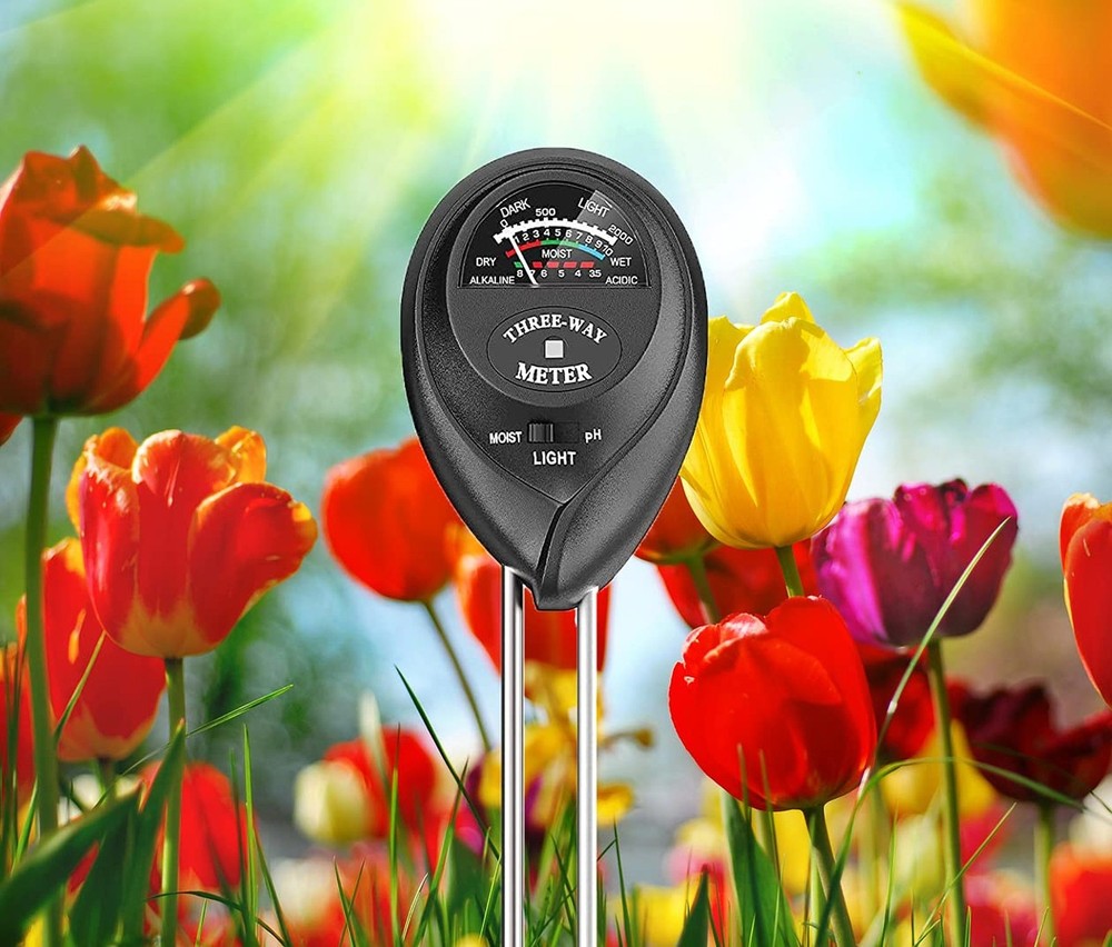 Soil Tester, Plant Meter, Light Tester, 3-in-1 Function Soil Testing Kit for ...