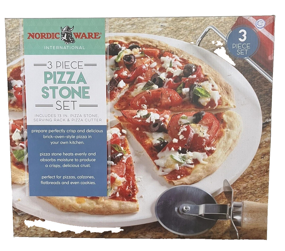 Nordic Ware 3 Piece Pizza Stone Set