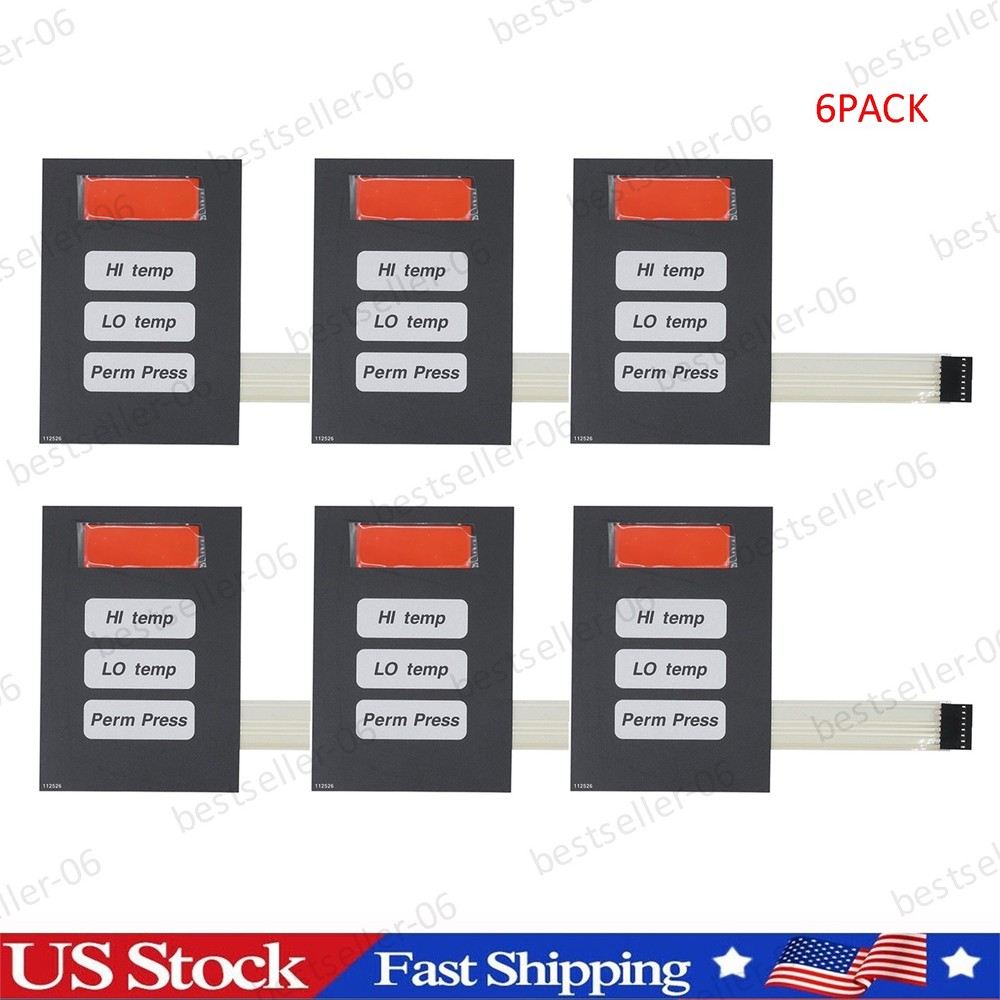 6Pack Phase 5 Coin Keyboard Keypad For ADC Stack Dryer # 112526