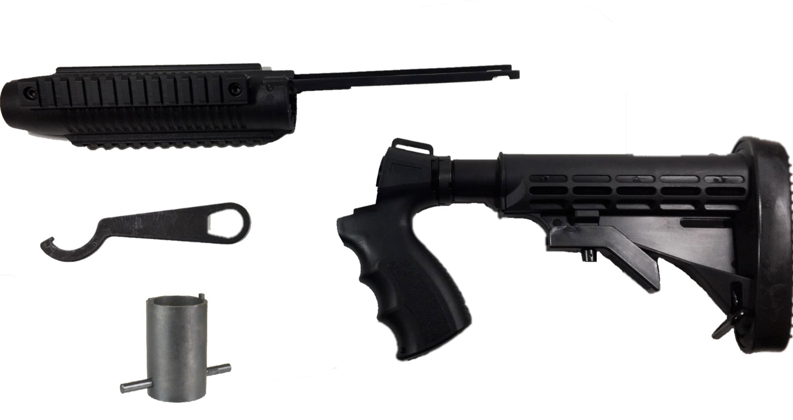 Maverick 88 Shotgun Tactical Forend + Grip Stock Combo 12ga 20ga + Install Tools