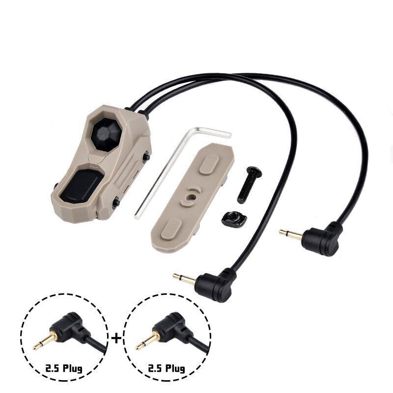 Tactical Flashlight Remote Dual Pressure Switch PEQ DBAL MAWL ModButton Control