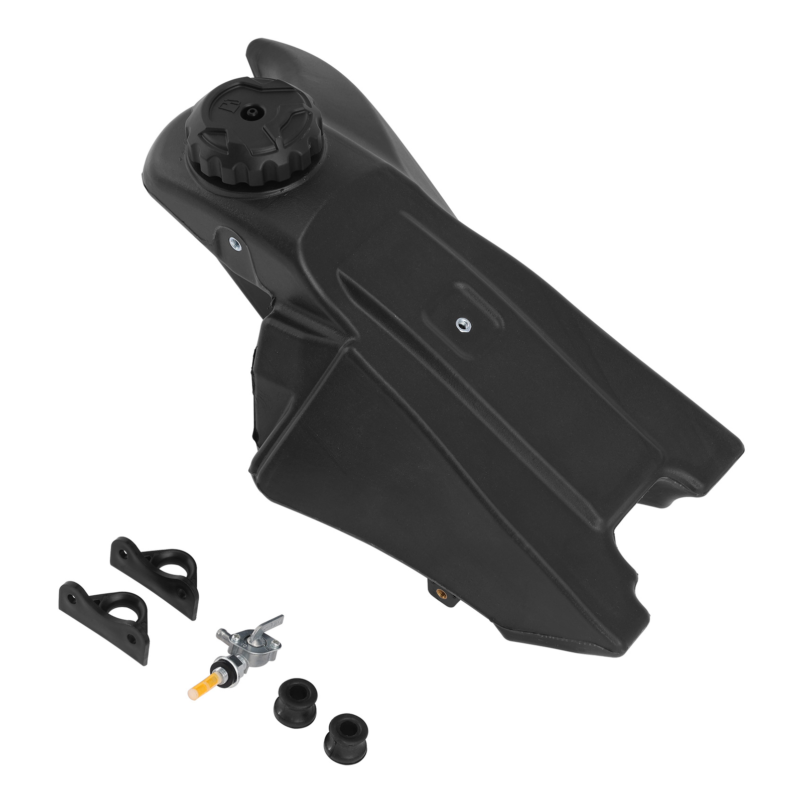 Black Fuel Gas Tank & Petcock & Cap Fit For Yamaha YZ85 2002-2021