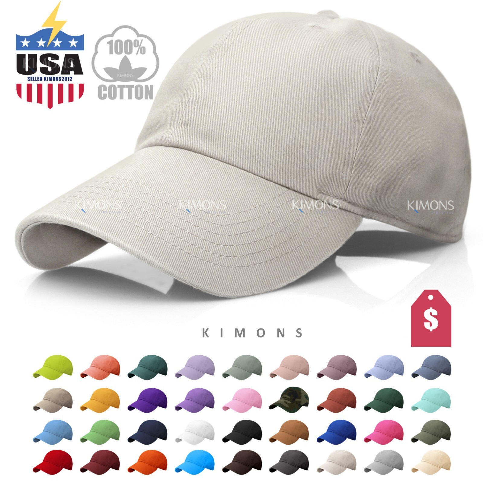 Cotton Baseball Cap Ball Dad Hat Adjustable Plain Solid Washed Men Premium 2026