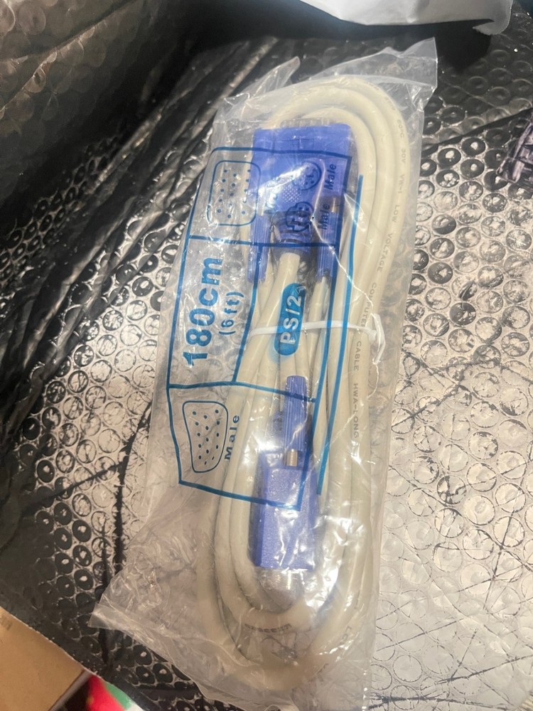 Sealed KVM CD-6 cable Console Interface Adapter PS/2(L5D15-1,U7-1)