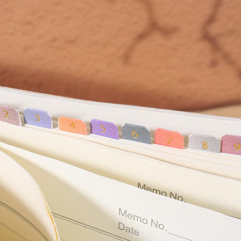 10 Sheet Monthly Tabs for Planners, Gradient Color Planner Multicolor