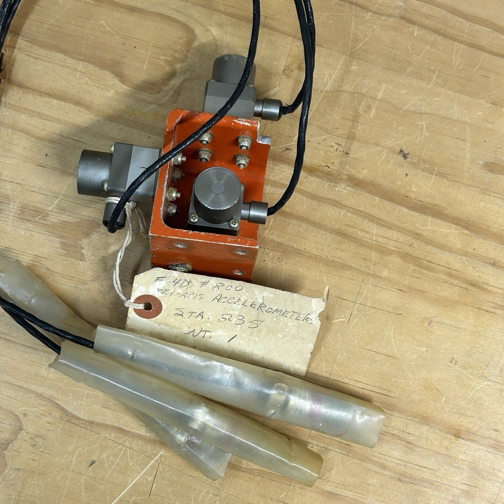 Vintage Statham Amplibridge Tri-Axis Accelerometer A404TC-4 Aircraft Sensor