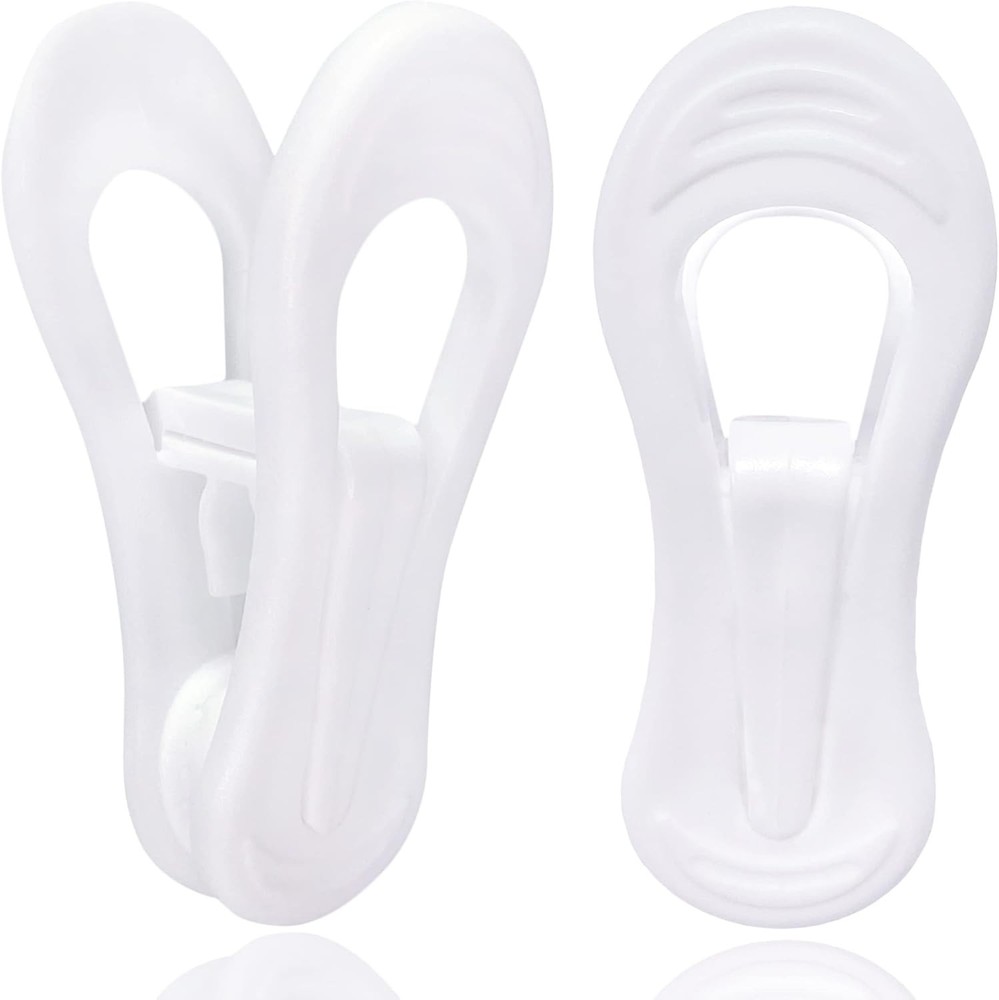 White Hanr Clips, Multi-pose Plastic Hanrs Clips