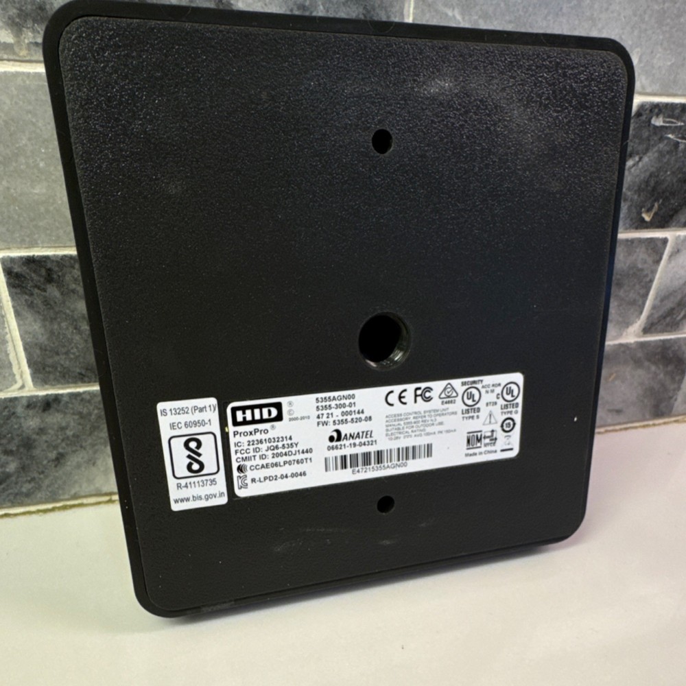 HID ProxPro 5355AGN00 RFID Reader Access Control Black Security Door Entry