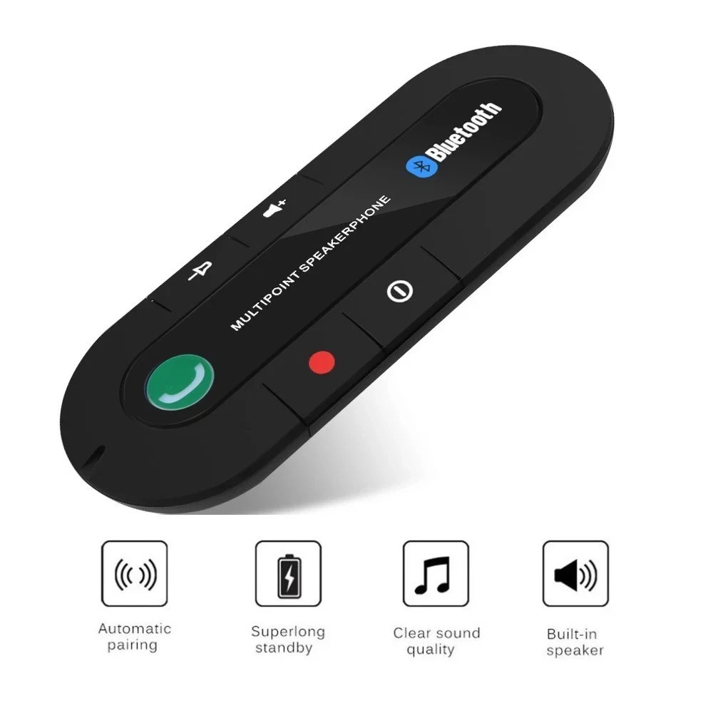HOt Sale Wireless Handsfree Car Bluetooth Kit 4.1 Sun Visor Bluetooth Speaker
