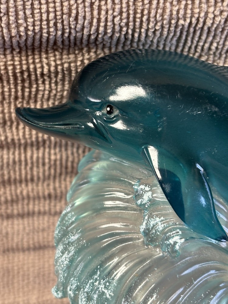 Vintage acrylic dolphin nightlight #B5