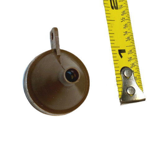 Funnel For Black Powder Muzzleloaders, Revolvers - w/ Keychain Loop - Brown