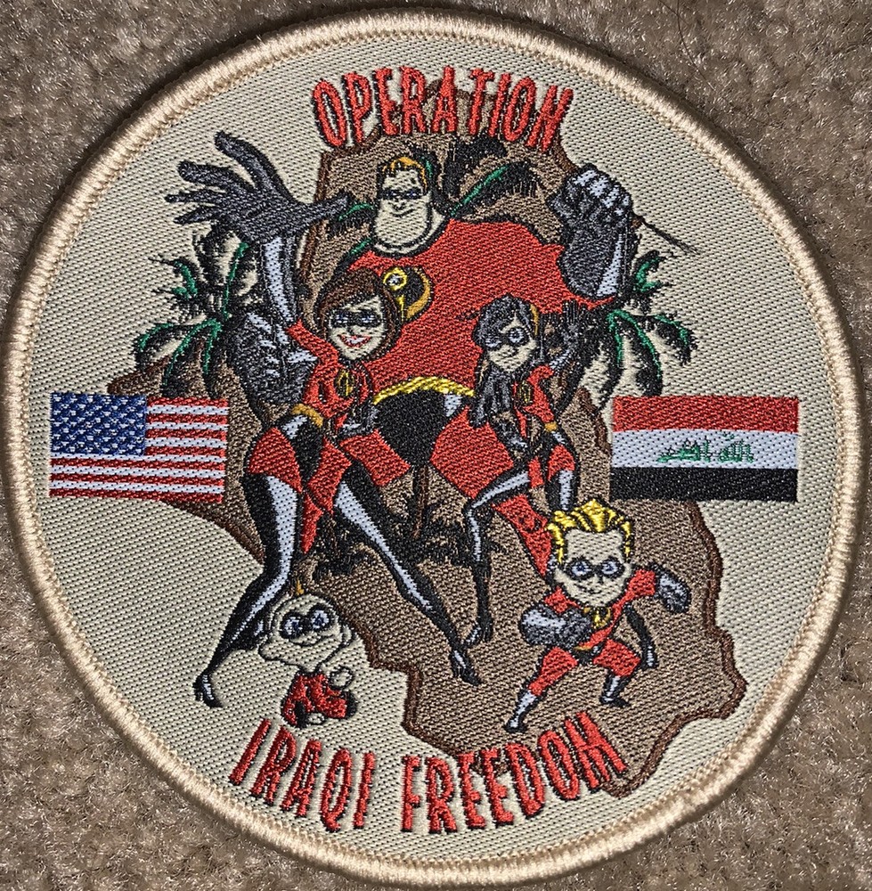 Operation Iraqi Freedom “The Incredibles 4” Morale Patch NO HOOK LOOP BACKING.