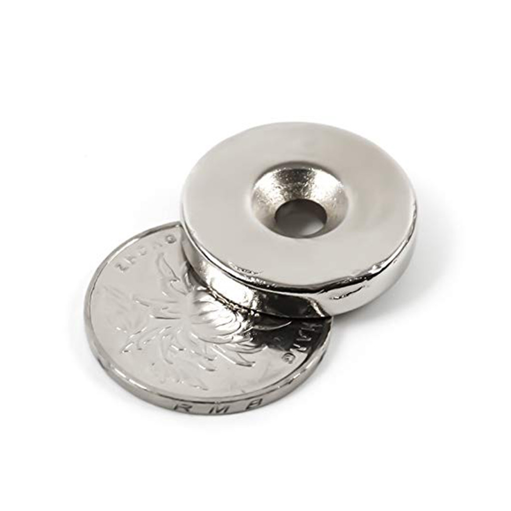 Countersunk Ring Round Disc Strong N35 Magnets Rare Earth Neodymium w/ Hole 5mm