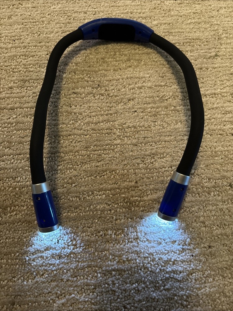 Lightweight Neck Reading Light - 3 Brightness Levels. Rechargeable