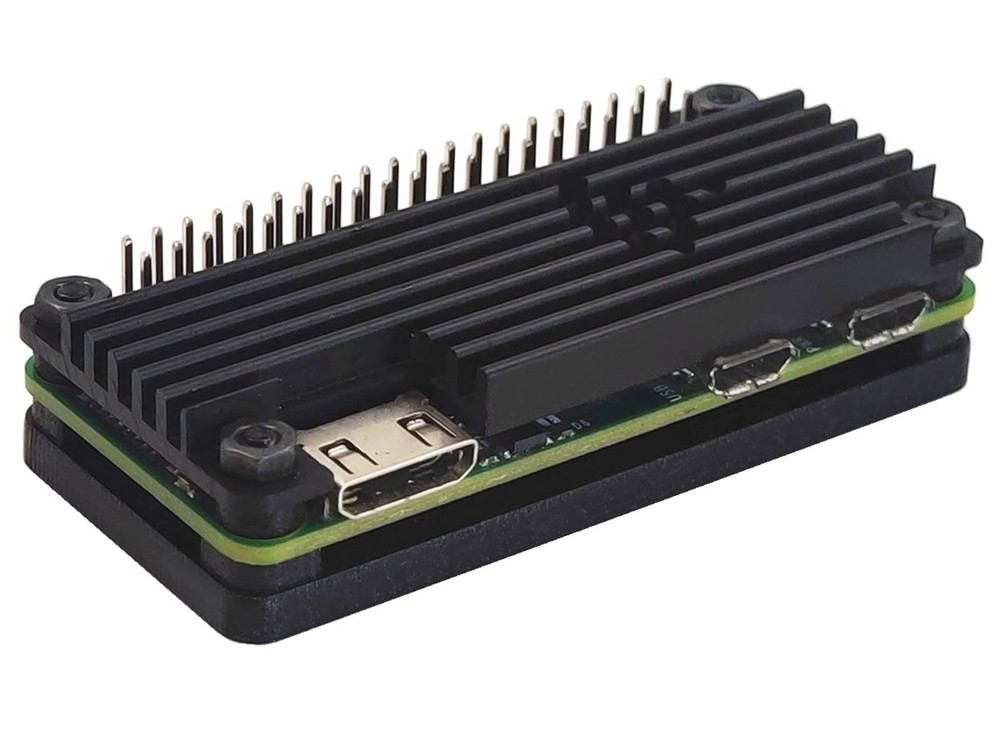 Heatsink Case for Raspberry Pi Zero 2W Aluminum Passive Cooling Pin Header
