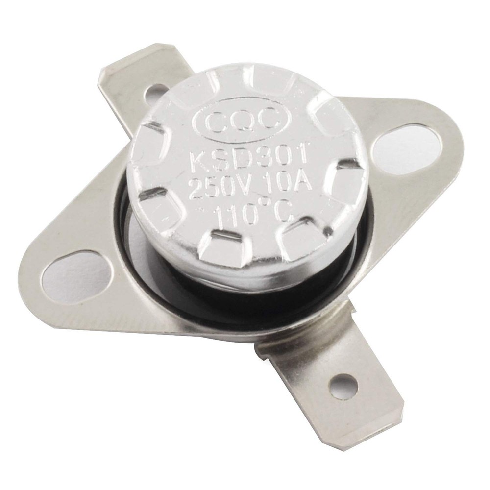 RuiLing 5-Pack KSD301 110 Degrees Centigrade 110 degrees centigrade, Silver