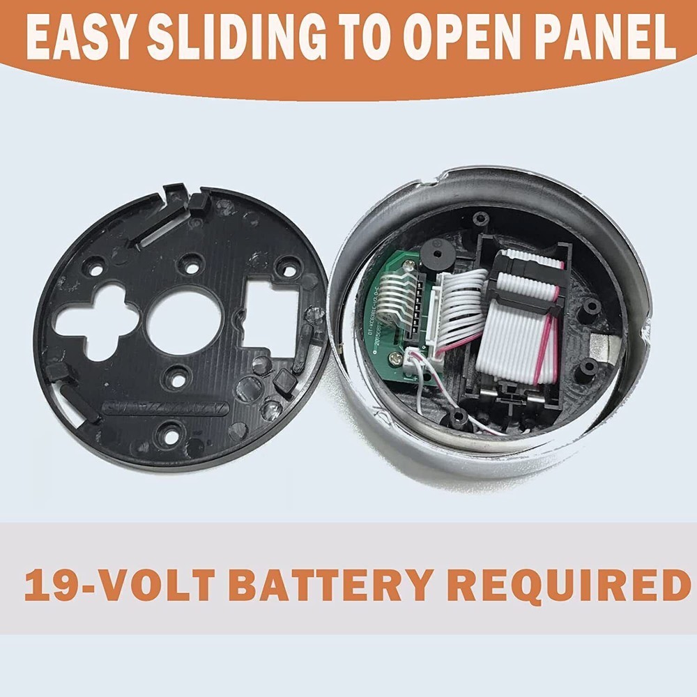 Gun Safe Lock Replacement with Solenoid Lock Chrome Keypad Electronic Safe Lock
