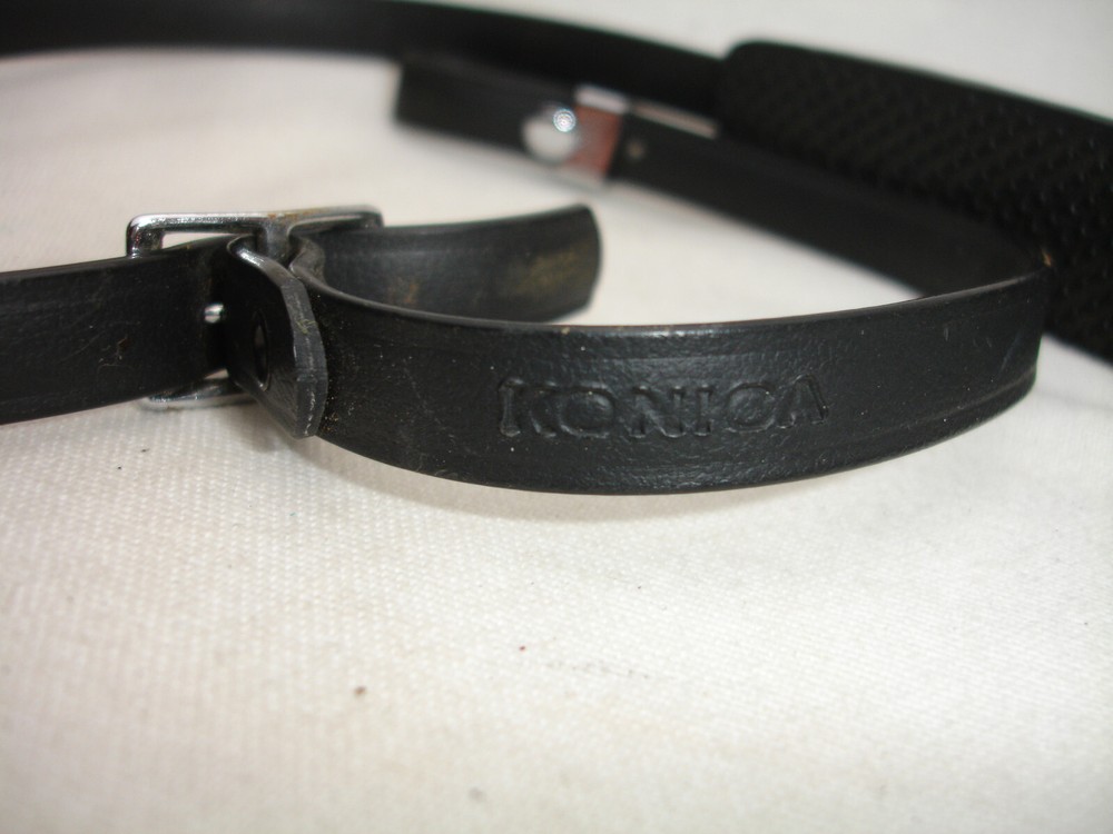 KONICA CAMERA NECK STRAP , vinyl, Vintage