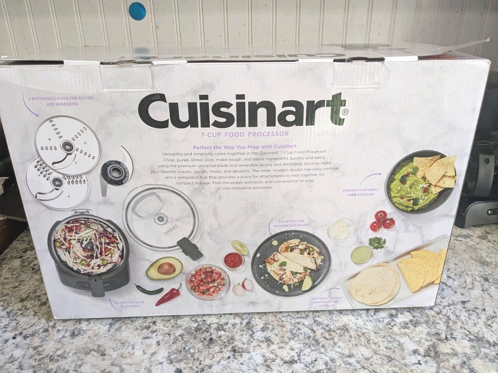 Cuisinart 7-Cup Food Processor, Anchor Gray, FP-7AG