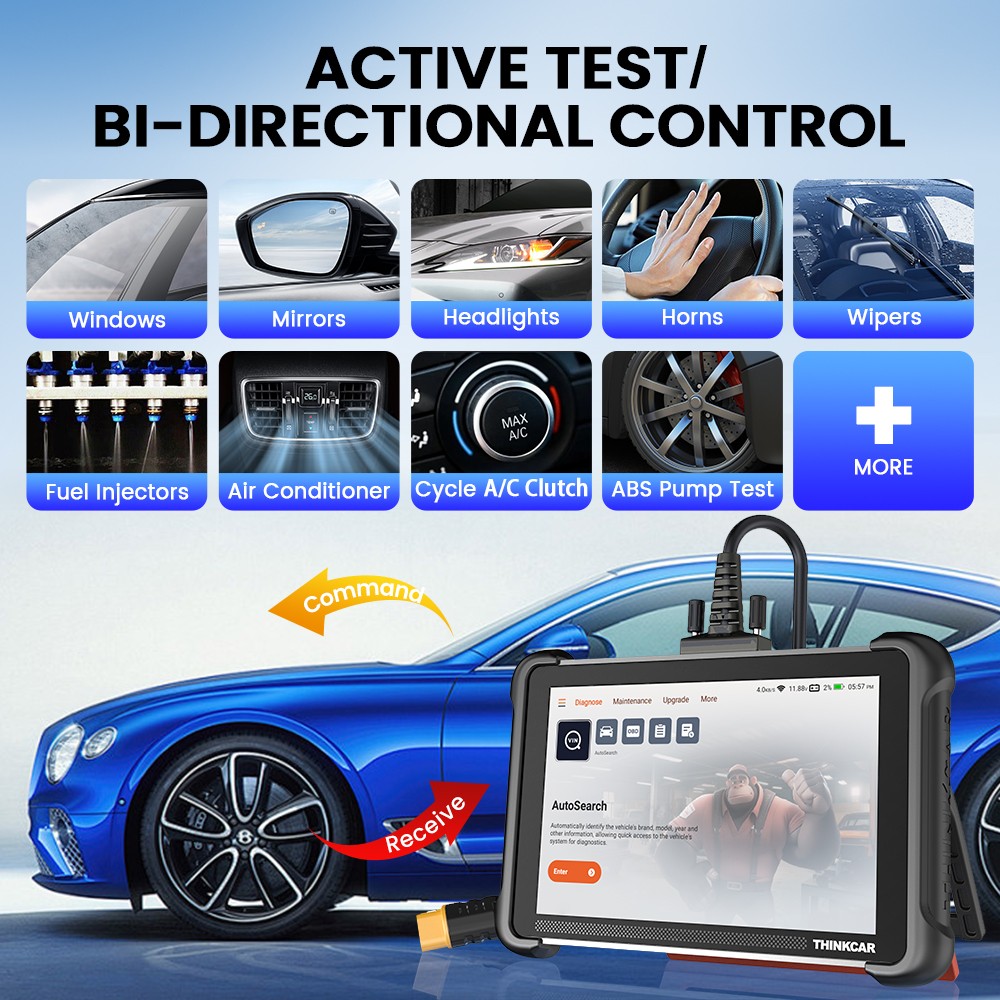 Thinkcar 689 Full Systems CANFD & DOIP Active Test Auto Diagnostic Scanner Tool