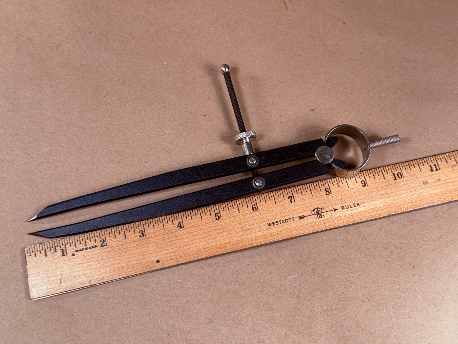 8" Divider Caliper with Spring Joint - Precision Layout & Wood Turning Black