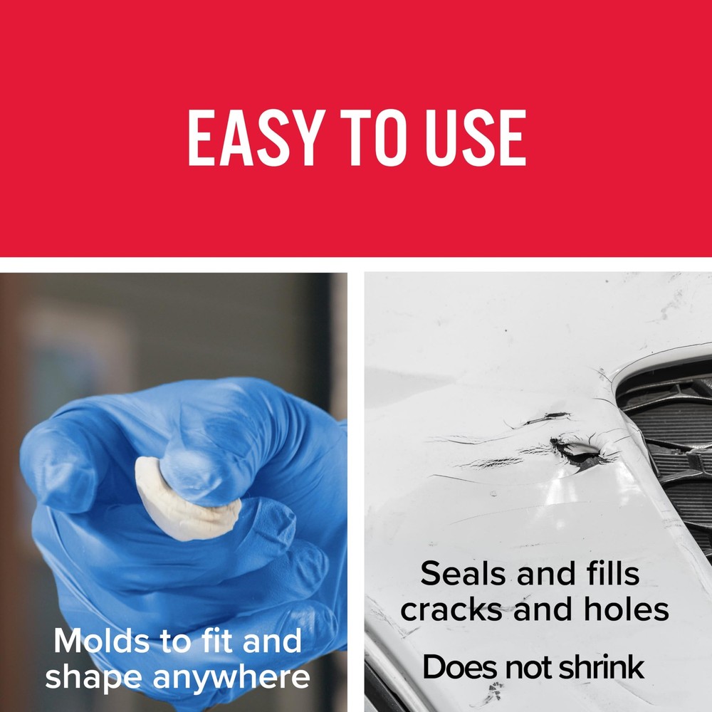 Plastic Repair Epoxy Putty 2 oz. - Strong Adhesive for Quick Fixes