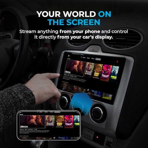 Mirror Sync AMS-1 | Wireless CarPlay Adapter & Smartphone Screen Mirroring
