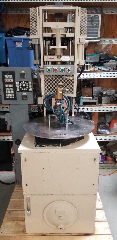 IPC Vertical molding machine Variable Illinois Precision 25 ton book mold Ex Con
