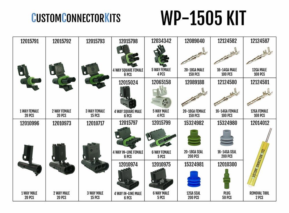 WP-1505 - Pro Weather Pack Connector Kit