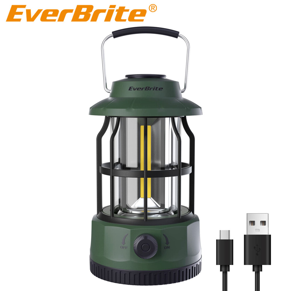 EverBrite LED Camping Lantern USB C Rechargeable Lantern with Stepless Dimming