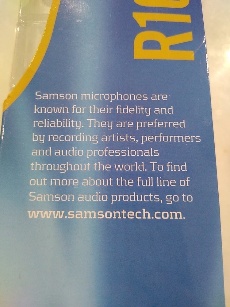 Karaoke Microphone, Samson R10S Dynamic Cable Multimedia 🎤, New