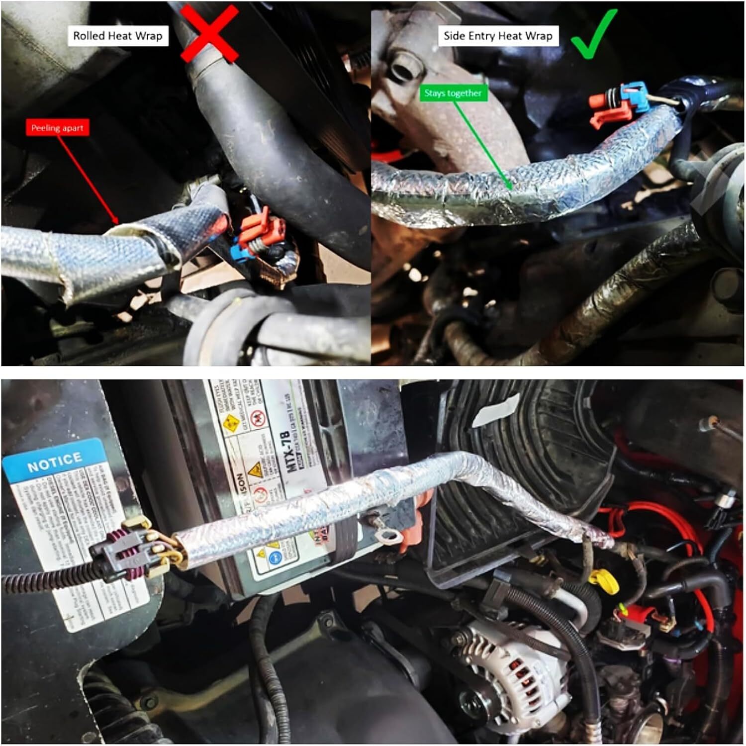 1/2"ID Adjustable Silver Wire Heat Shield For Car & Auto Wire Loom Line Cable