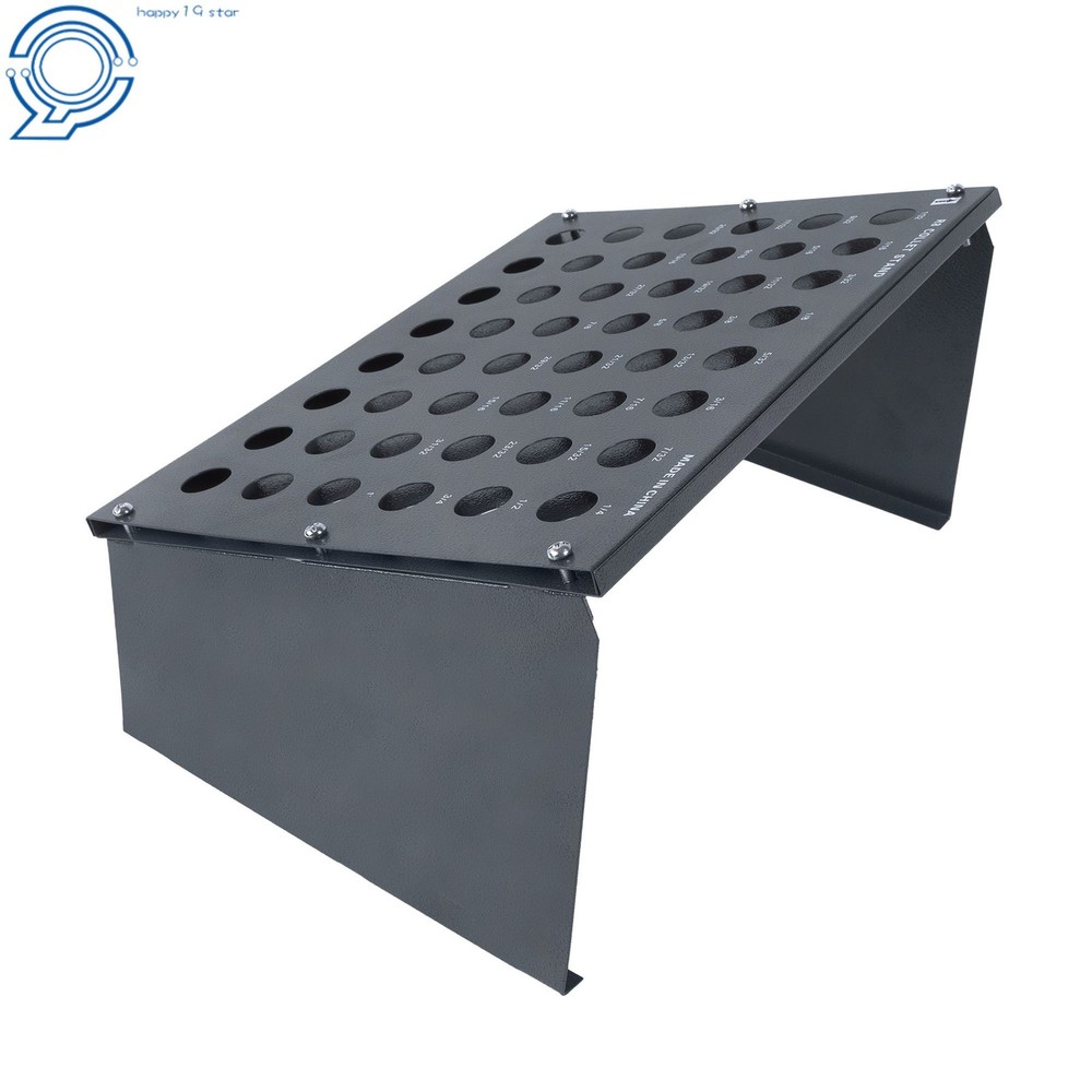 48 Capacity R8 Collet Cabinet 0.98" Hole Diameter Workshop Organizer