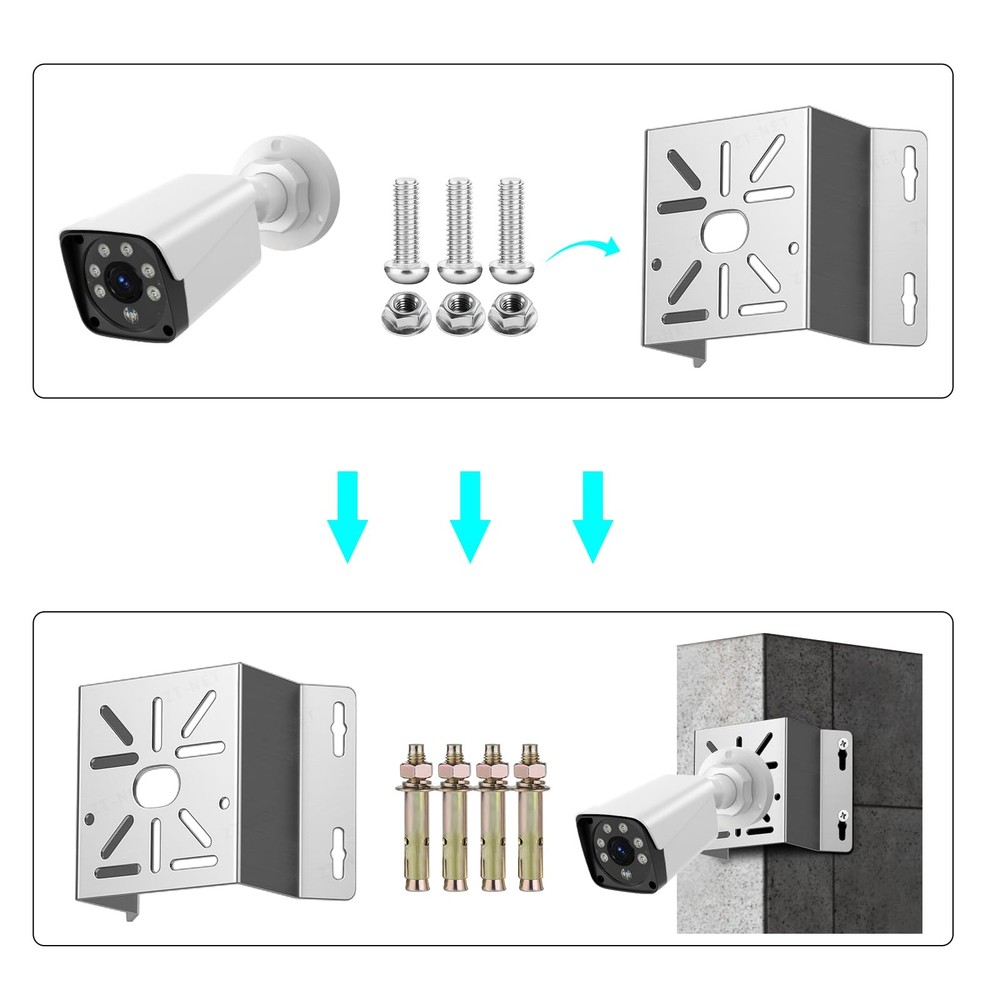 Universal Corner Bracket for Security Camera Stainless Steel Mounting Bracket...