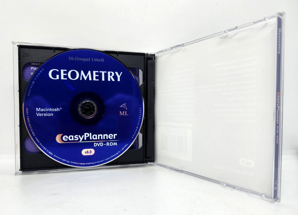 GEOMETRY ~ EASY PLANNER 2-DVD-ROM ~ McDOUGAL LITTELL ~ WINDOWS 2000/ME/XP & MAC