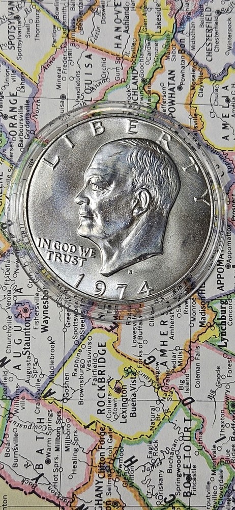MS 1974-S Eisenhower Dollar 40% SILVER