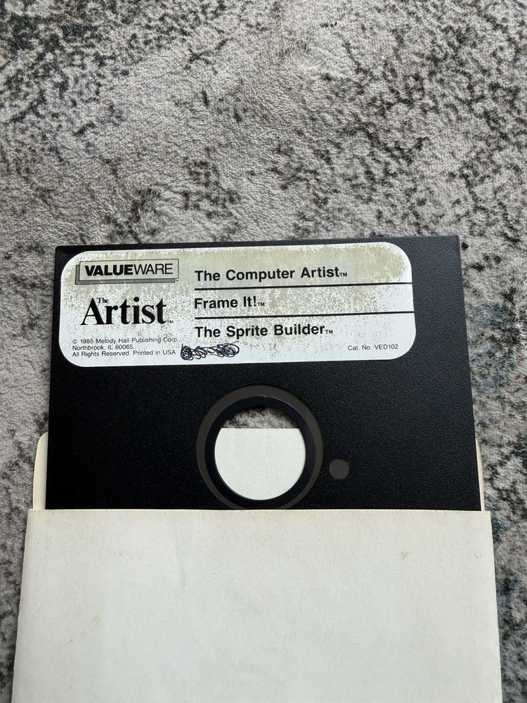The Artist C64 Commodore 64 Graphics & Sprite Software Valueware Floppy