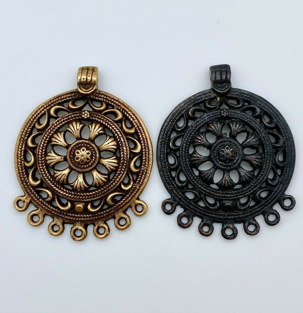 Large Brass Filigree Connector Pendant (LBP3)