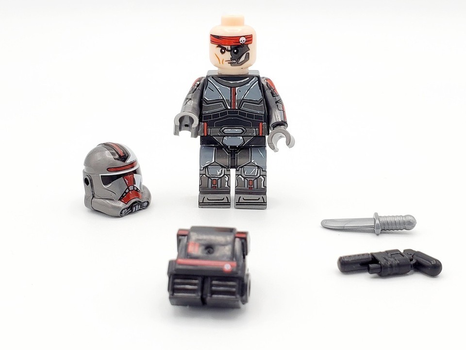 Bad Batch Custom Star Wars Minifigure Lego Clone Force 99 Elite Black Commandos