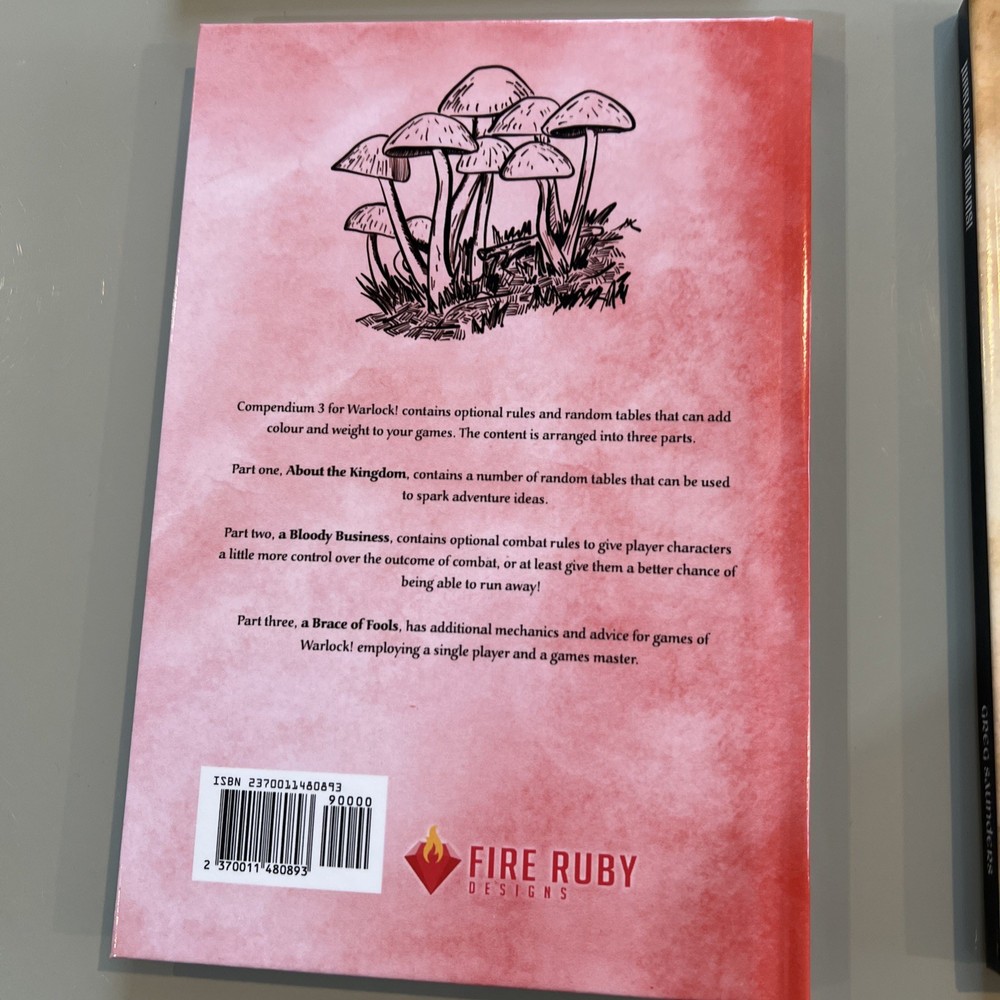 Warlock! RPG Compendium Vol 1, 2 & 3 + Goblin By Fire Ruby Designs BOSR