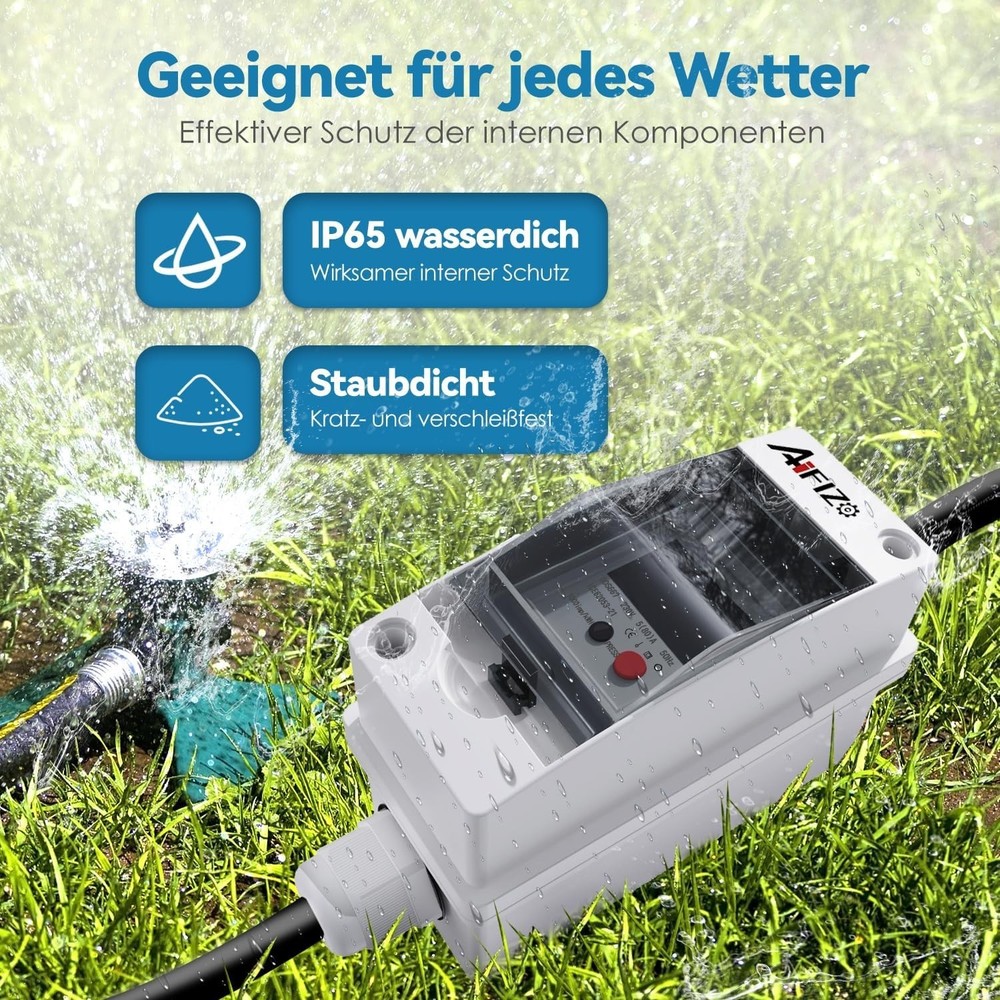 Mobile Digital Electricity Meter 80A 230V with CEE Plug Digital, Mobile Outdoo...