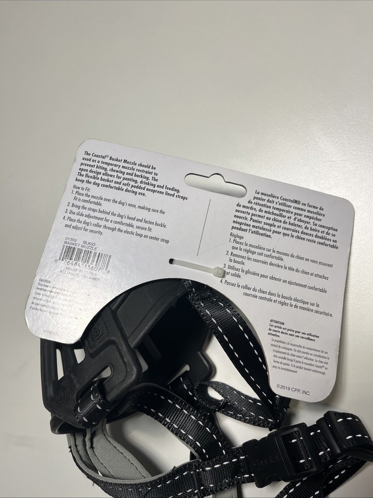 Coastal - Soft Basket Muzzle, Black, 03