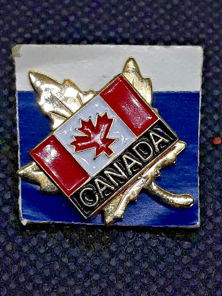 Vintage Maple Leaf Canada Flag Lapel Pin
