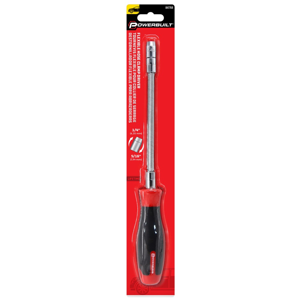 Powerbuilt Flexible Hose Clamp Nut Driver - 647769